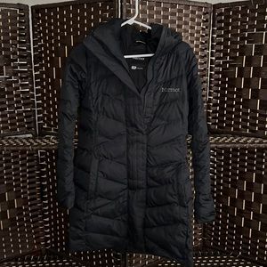 Black Marmot winter coat. Mid length.